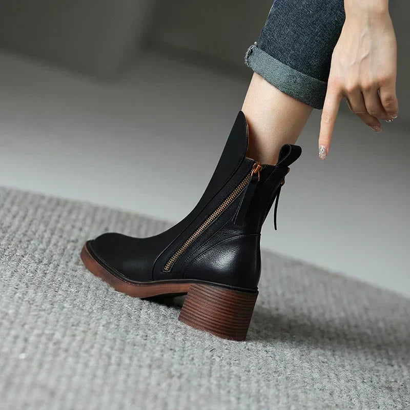 Laura | Leather Ankle Boots