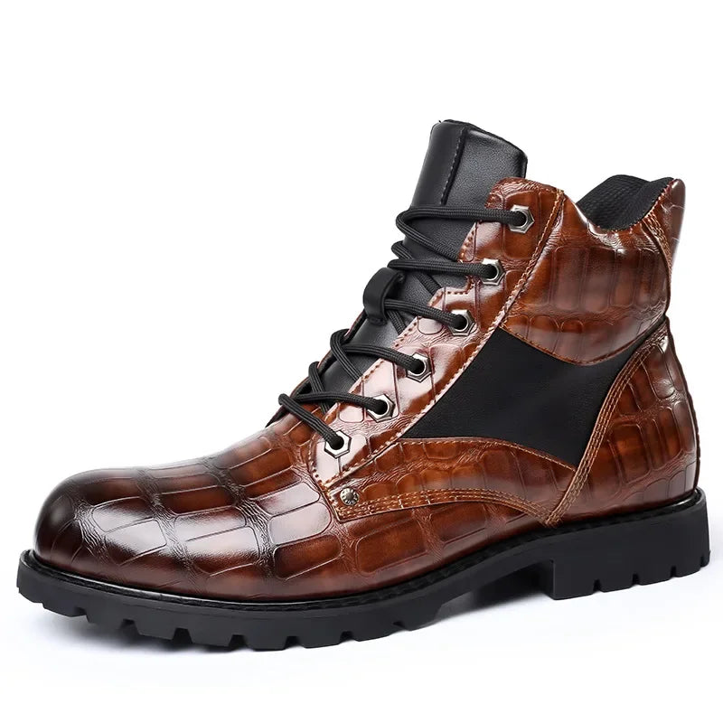 Rendell | Crocodile Leather Boots